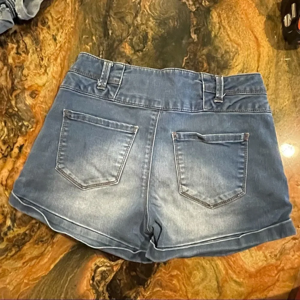 Jean shorts lot sz 3/27 forever 21 acid wash